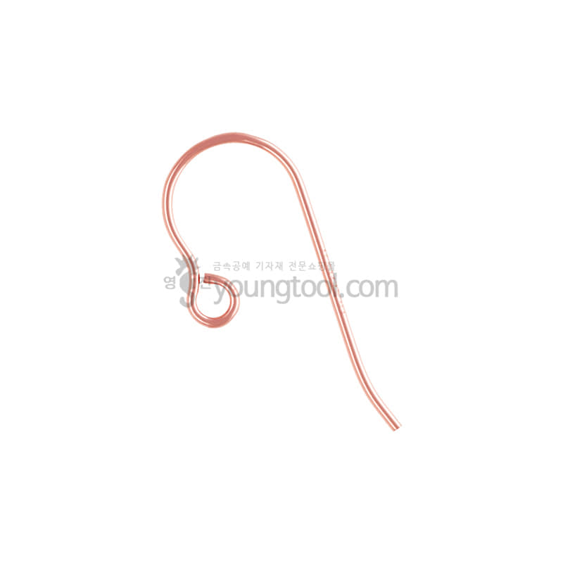 14K 핑크 골드필드 민자 낚시고리 장식 A (0.51T x 15.2 mm)