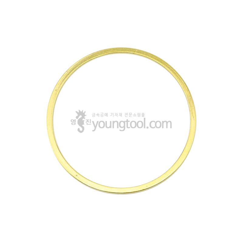 Beadalon 황동 정원형 퀵-링크 장식 (25 mm/Gold색 도금)