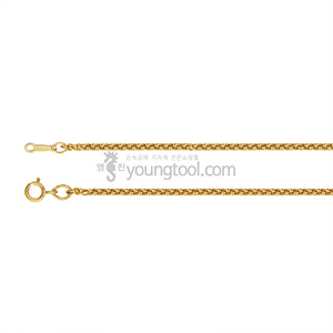 14K 옐로우 골드필드 목걸이 체인 (위트/1.5 mm/길이 : 41 cm)