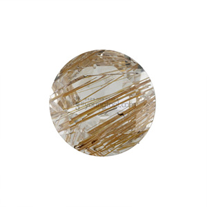 갈색 침수정 (Faceted Copper Rutilated Quartz/Round)