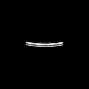 ECO 은 원형 민자 곡선 튜브비즈 장식 (1.5T x 15 mm)