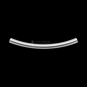 ECO 은 원형 민자 곡선 튜브비즈 장식 (2.0T x 30 mm)