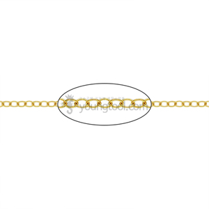 14K 옐로우 골드필드 체인 (케이블/1.7 mm/길이 : 25 ft (약 7.5 M))