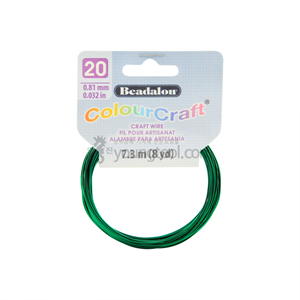 [수입구매대행] ColourCraft 와이어 (Dark Green/Coil)
