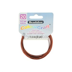 [수입구매대행] ColourCraft 와이어 (Brown/Coil)