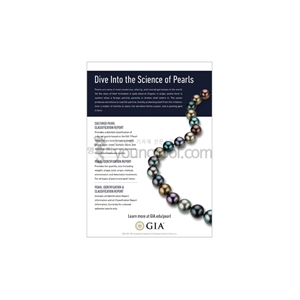 GIA Double-Sided Pearl 전단지 (GIA Double-Sided Pearl Handout (Pack of 50))
